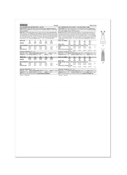 Simplicity S9850 plus size dress sewing pattern envelope