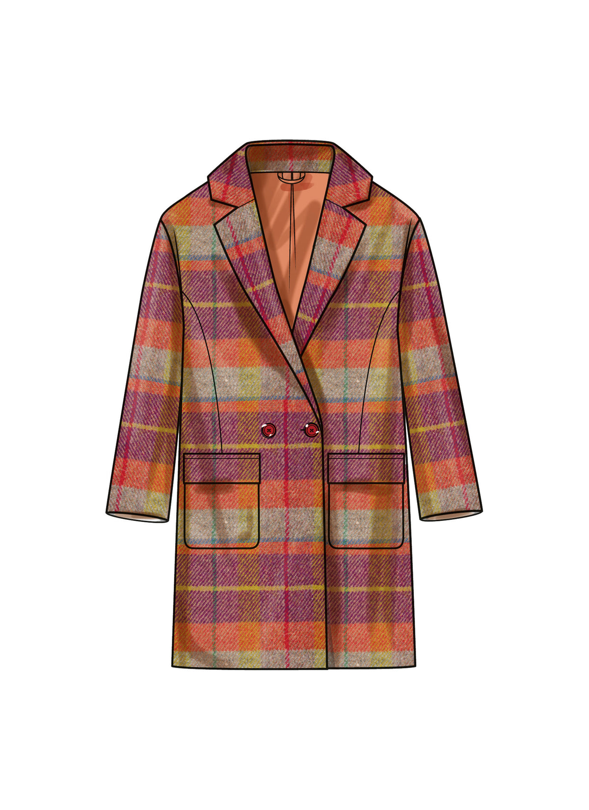 Simplicity S9854 tailored jacket sewing pattern envelope