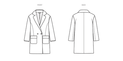 Simplicity S9854 tailored jacket sewing pattern envelope