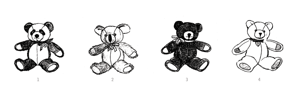 Simplicity S9870 sewing pattern envelope showing a plush teddy bear