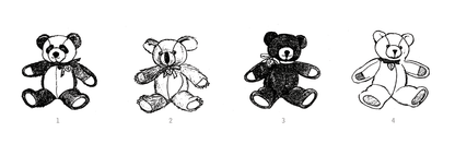 Simplicity S9870 sewing pattern envelope showing a plush teddy bear