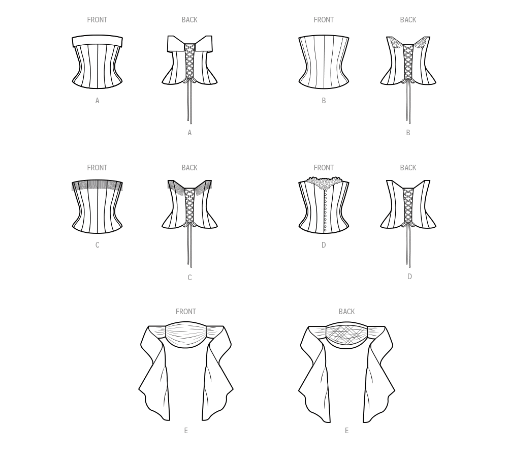 Simplicity S9880 sewing pattern envelope showing women's costume