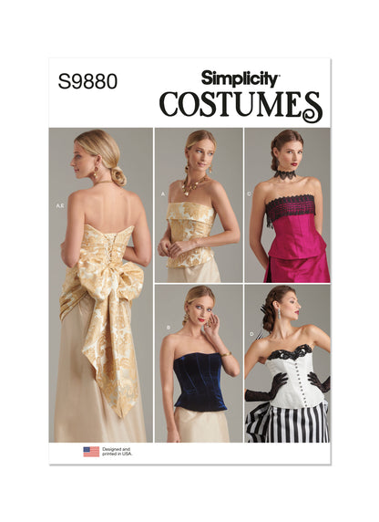 Simplicity S9880 sewing pattern envelope showing women's costume