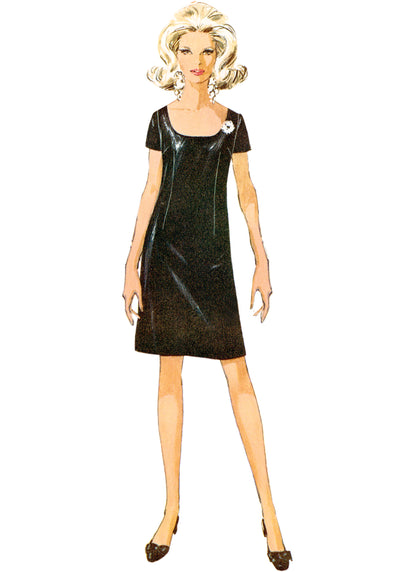 Simplicity S9884 sewing pattern envelope showing vintage dress