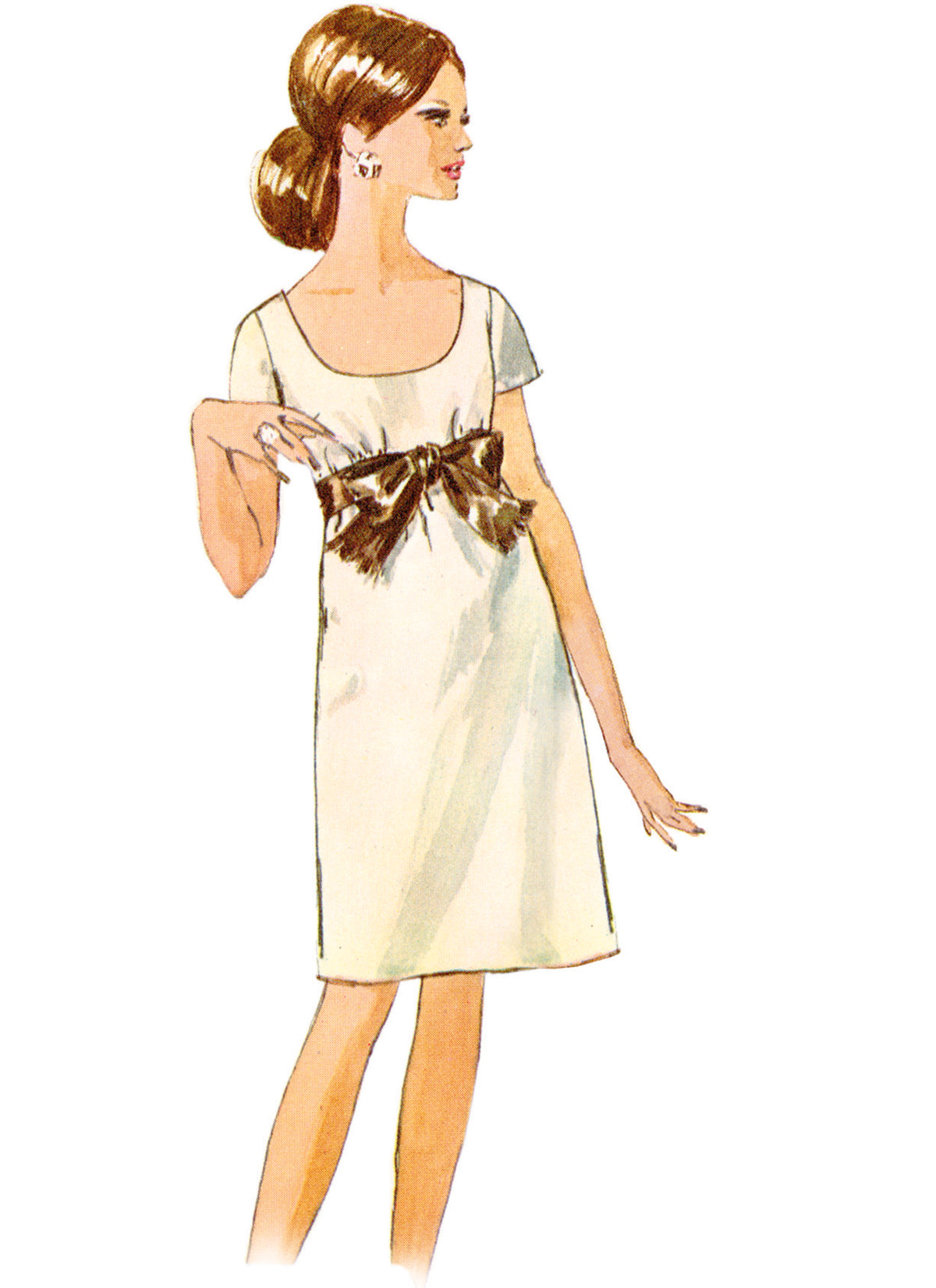 Simplicity S9884 sewing pattern envelope showing vintage dress