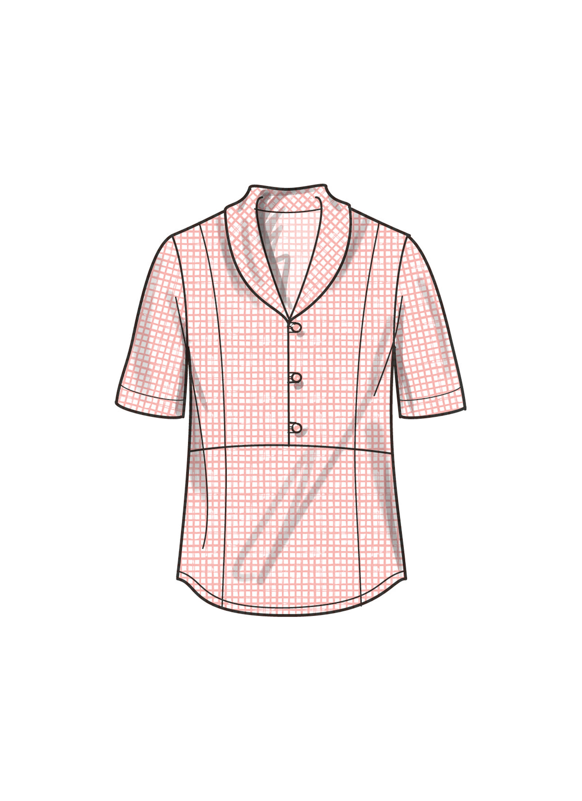 Simplicity S9889 sewing pattern envelope showing women's top