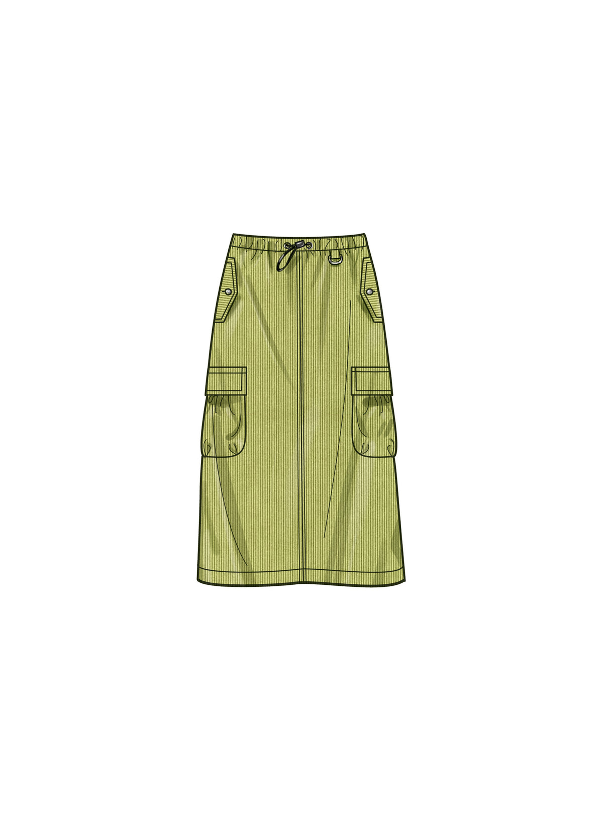 Simplicity S9891 sewing pattern envelope showing women's skirt and trousers