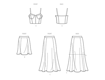Simplicity sewing pattern S9894 envelope showing misses' casual wear designs