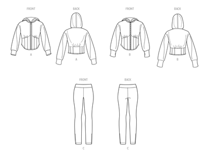Simplicity sewing pattern S9895 envelope showing plus size casual wear designs