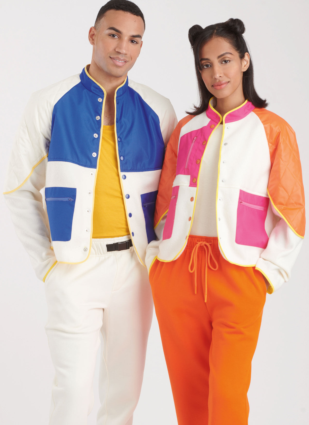 Simplicity sewing pattern S9896 envelope showing unisex jacket designs
