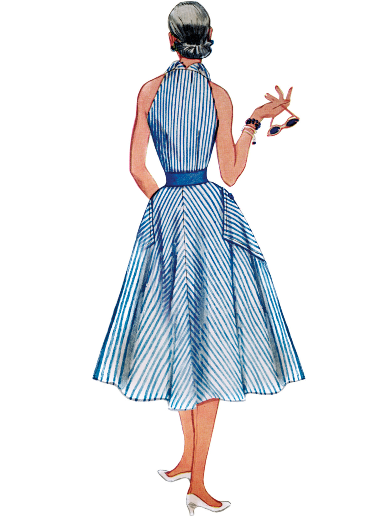 Simplicity sewing pattern S9913 envelope showing vintage 1950s dress designs