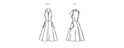 Simplicity sewing pattern S9913 envelope showing vintage 1950s dress designs