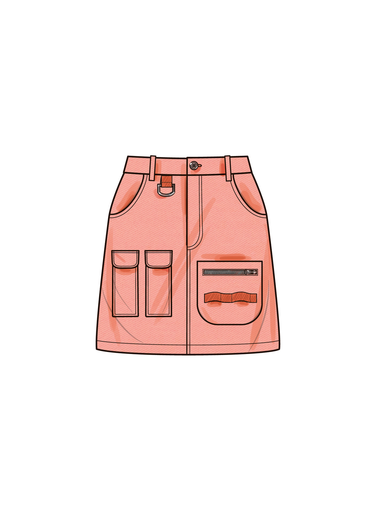 Simplicity S9924 sewing pattern envelope showing skirts and trousers