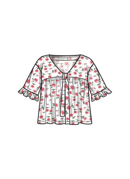 Simplicity S9928 sewing pattern envelope showing a loungewear set