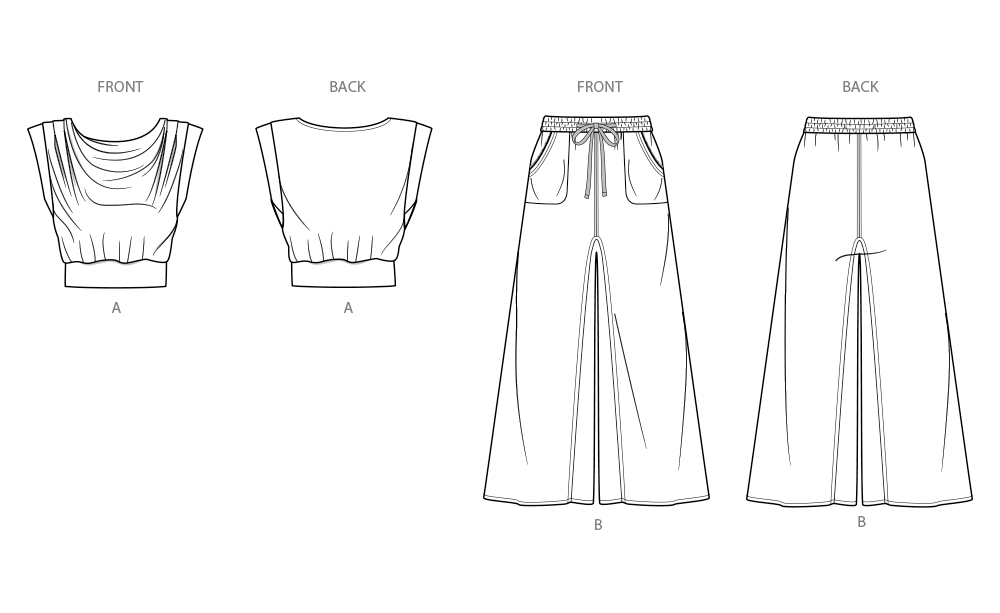 Simplicity S9929 sewing pattern envelope showing sleepwear