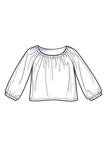 Simplicity S9934 sewing pattern envelope showing girls' casual wear