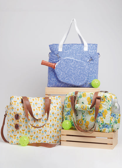 Simplicity S9935 sewing pattern envelope showing tote bags