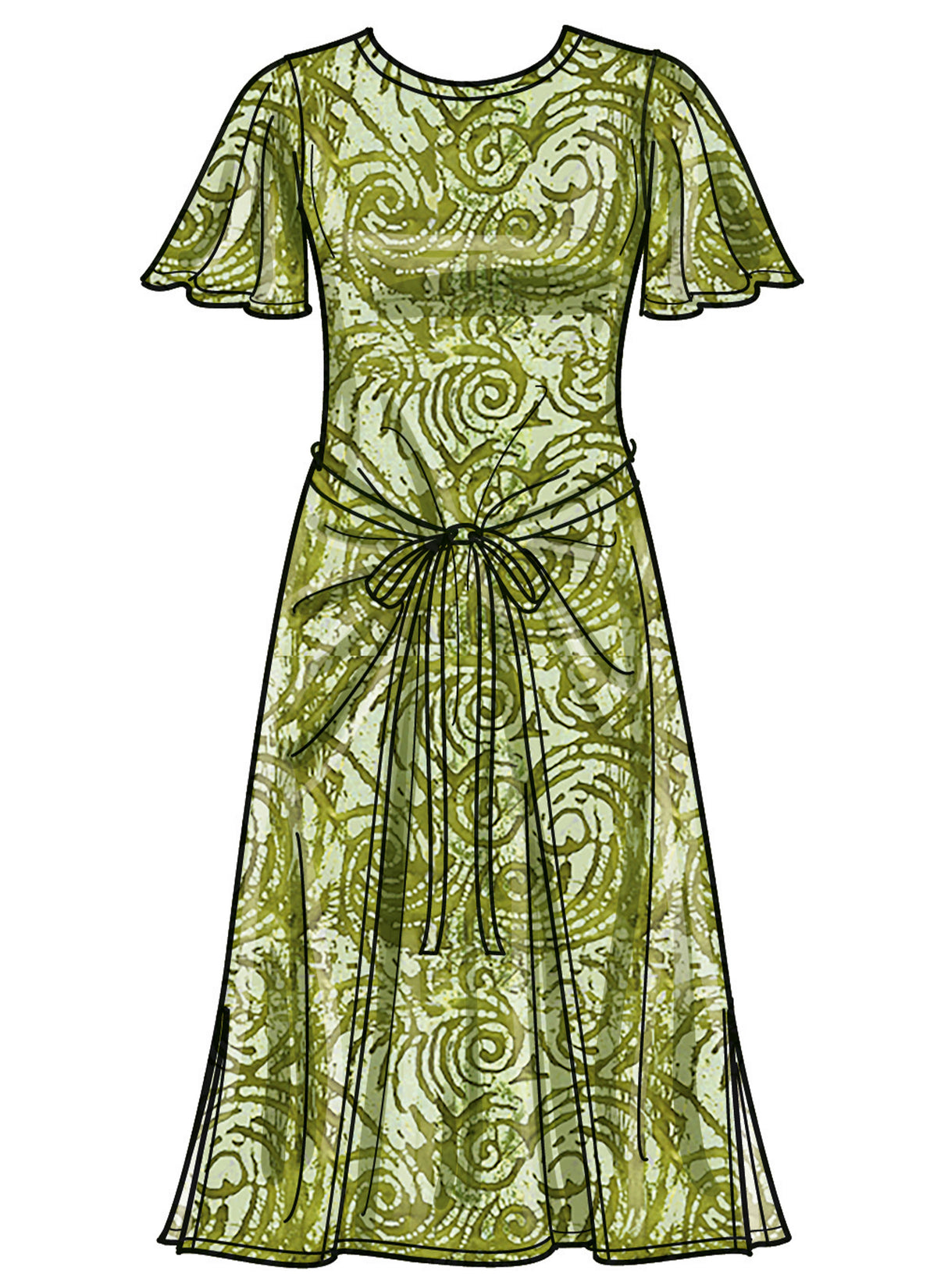 Simplicity S9947 sewing pattern envelope showing dresses