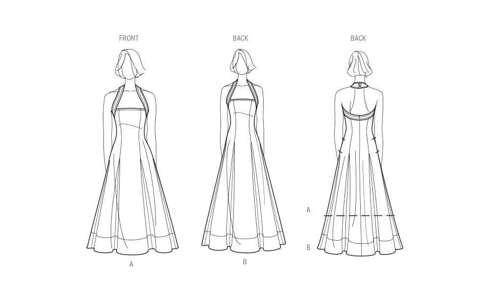 Simplicity S9949 sewing pattern envelope showing dresses