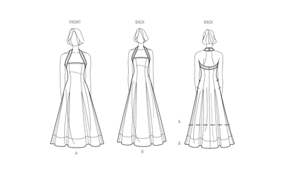 Simplicity S9949 sewing pattern envelope showing dresses