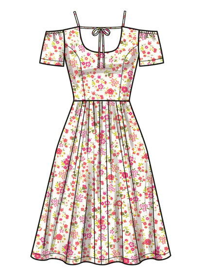 Simplicity S9950 sewing pattern envelope showing dresses