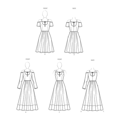 Simplicity S9950 sewing pattern envelope showing dresses