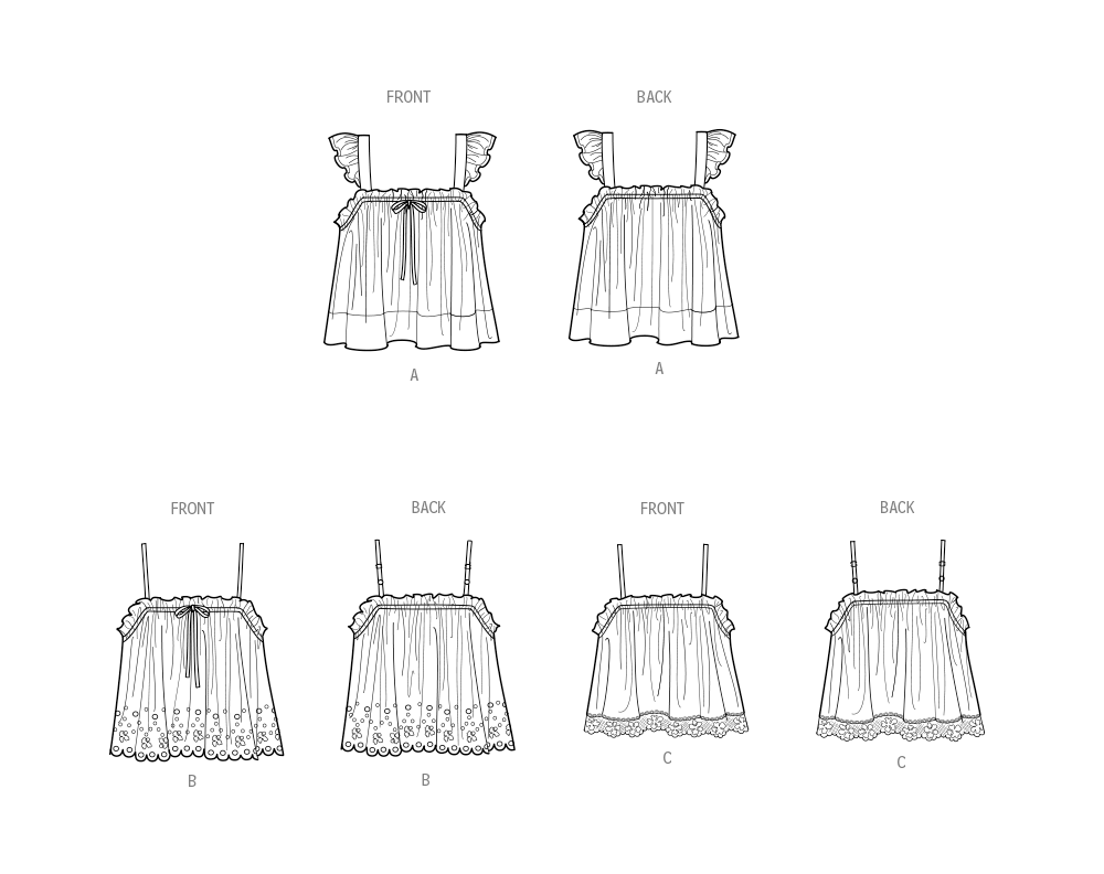 Simplicity S9953 sewing pattern envelope showing top