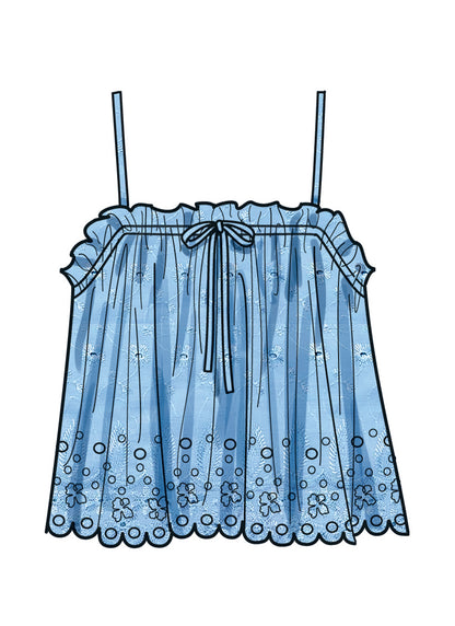 Simplicity S9953 sewing pattern envelope showing top
