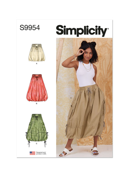 Simplicity S9954 sewing pattern envelope showing trousers