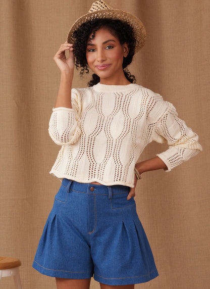 Simplicity S9955 sewing pattern envelope showing trousers