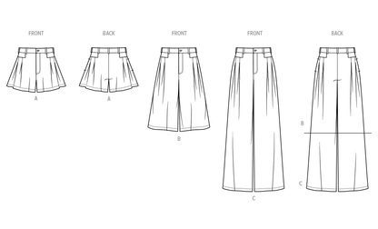 Simplicity S9955 sewing pattern envelope showing trousers