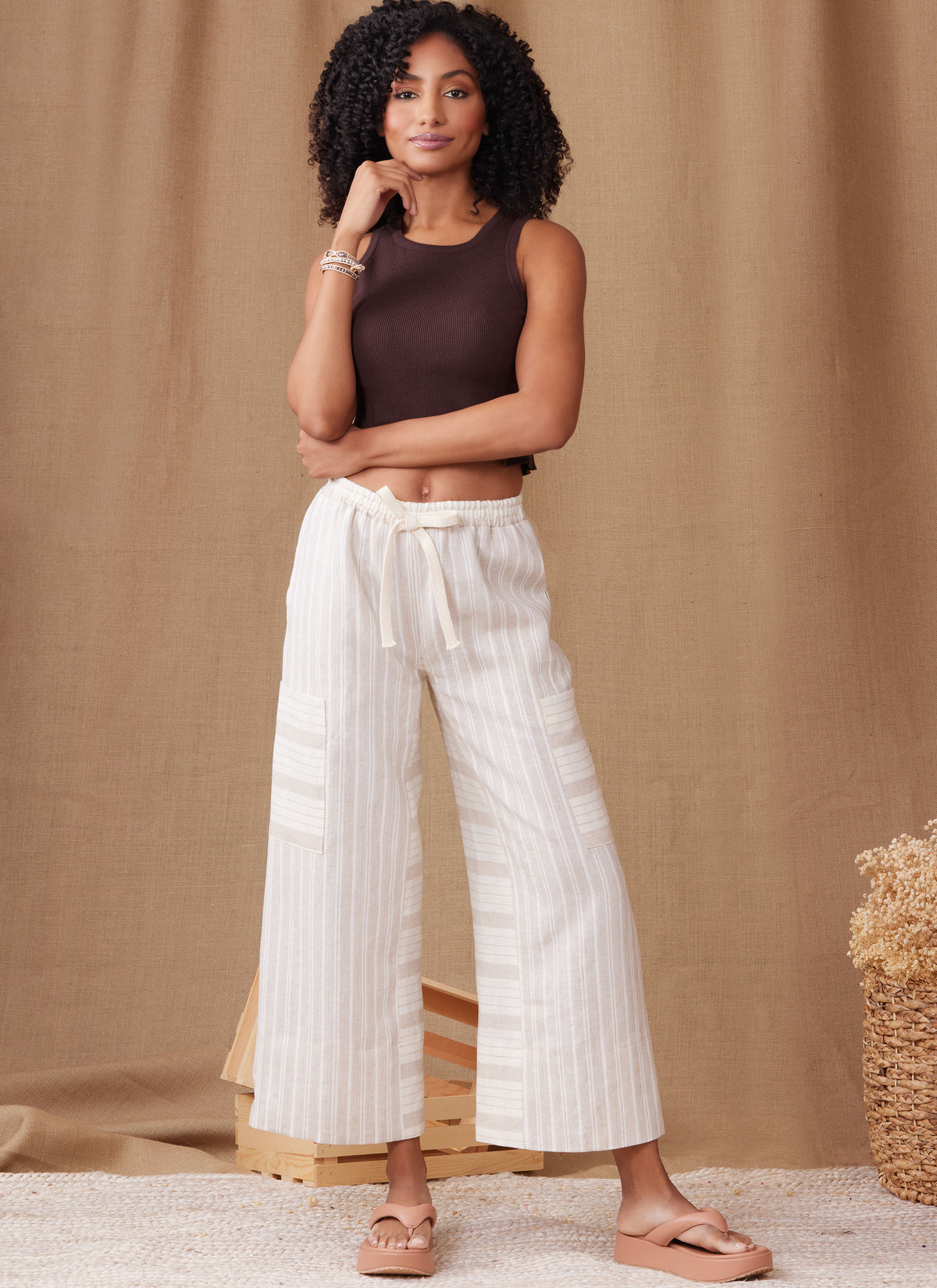 Simplicity S9956 sewing pattern envelope showing trousers