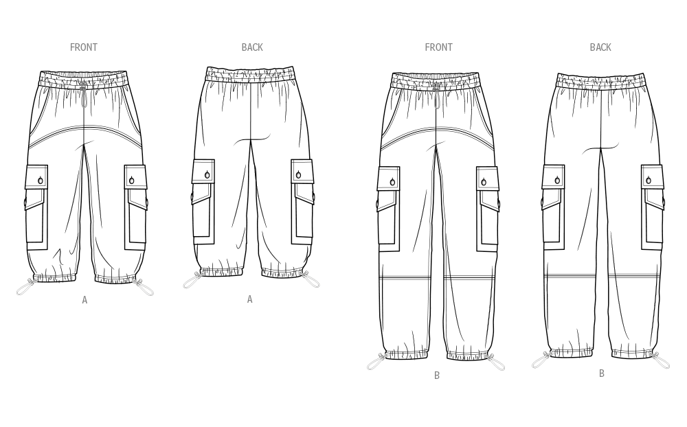 Simplicity S9959 sewing pattern envelope showing trousers