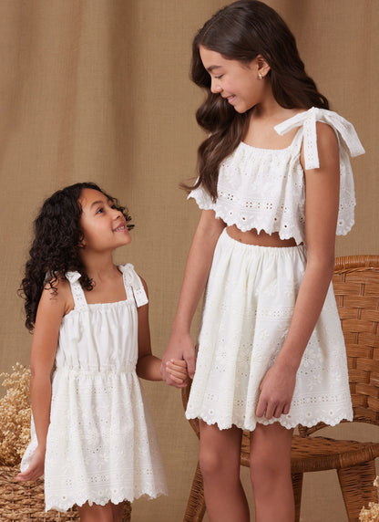 Simplicity S9963 sewing pattern envelope showing children's clothing