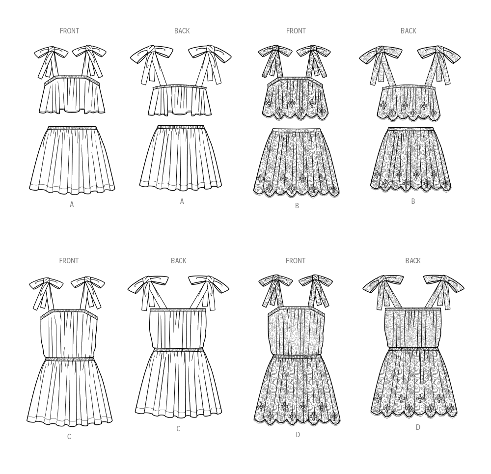 Simplicity S9963 sewing pattern envelope showing children's clothing