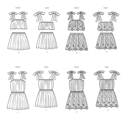 Simplicity S9963 sewing pattern envelope showing children's clothing