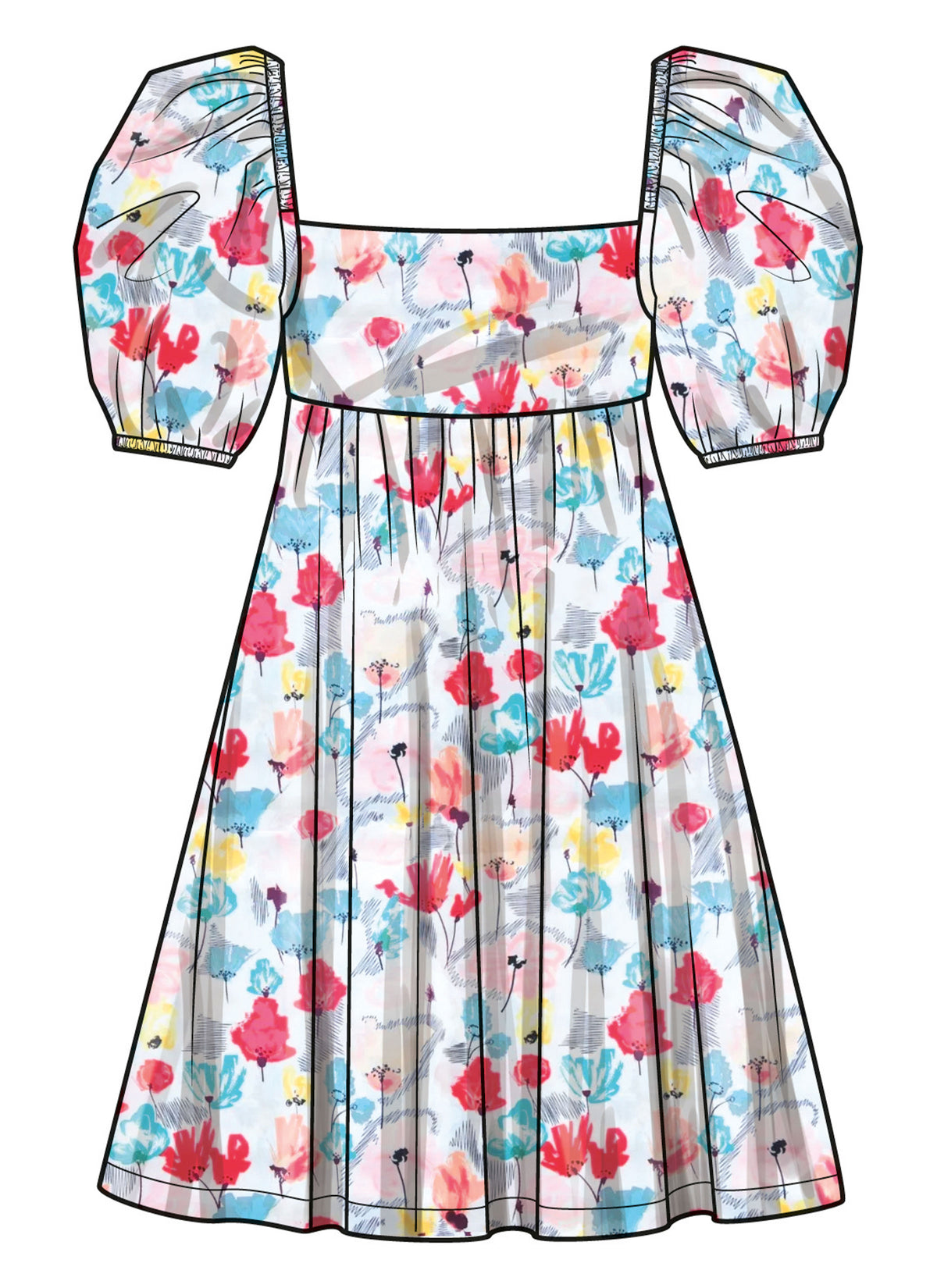 Simplicity S9964 sewing pattern envelope showing children's clothing