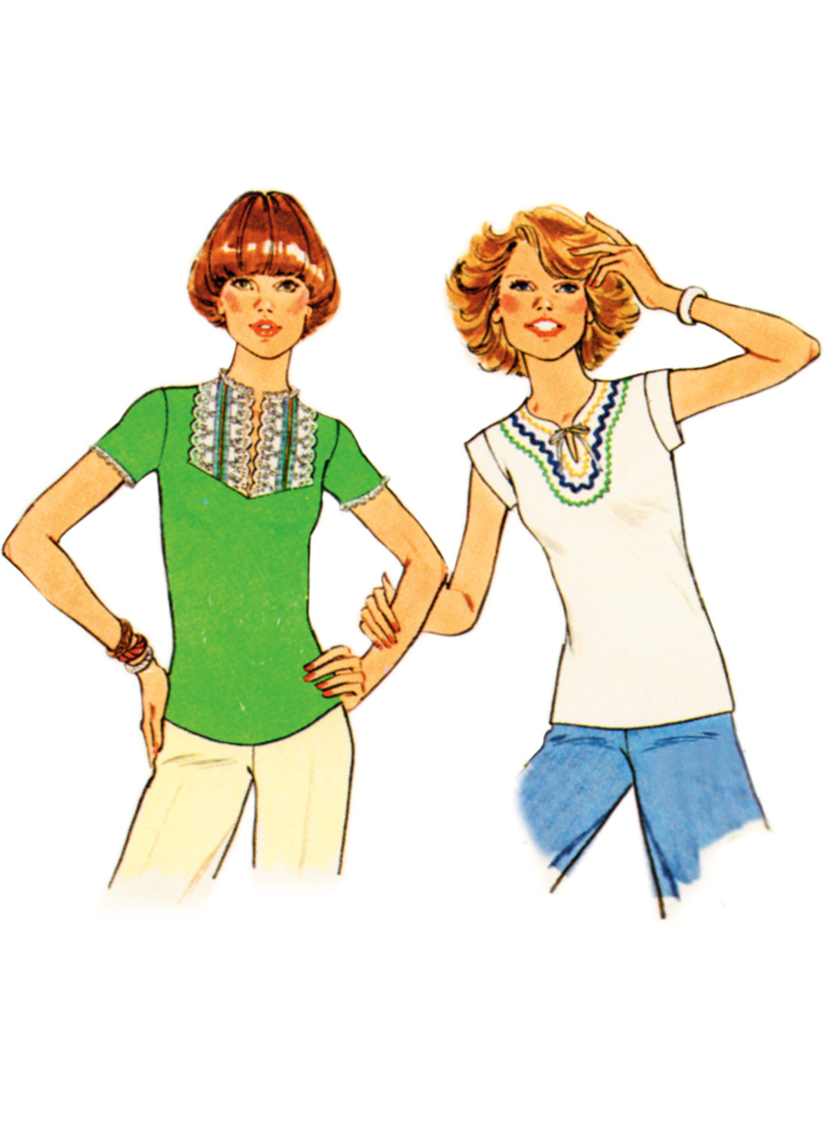 Simplicity S9965 sewing pattern envelope showing vintage garments