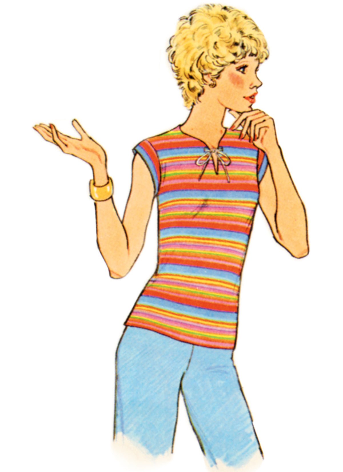 Simplicity S9965 sewing pattern envelope showing vintage garments