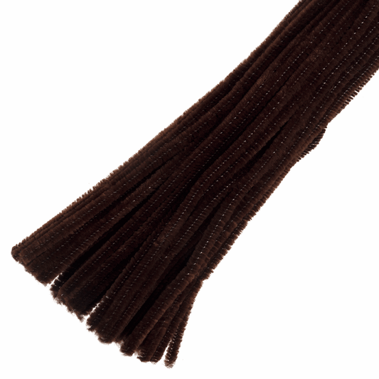 Trimits Brown Chenilles - 30cm x 6mm (Pack of 100)
