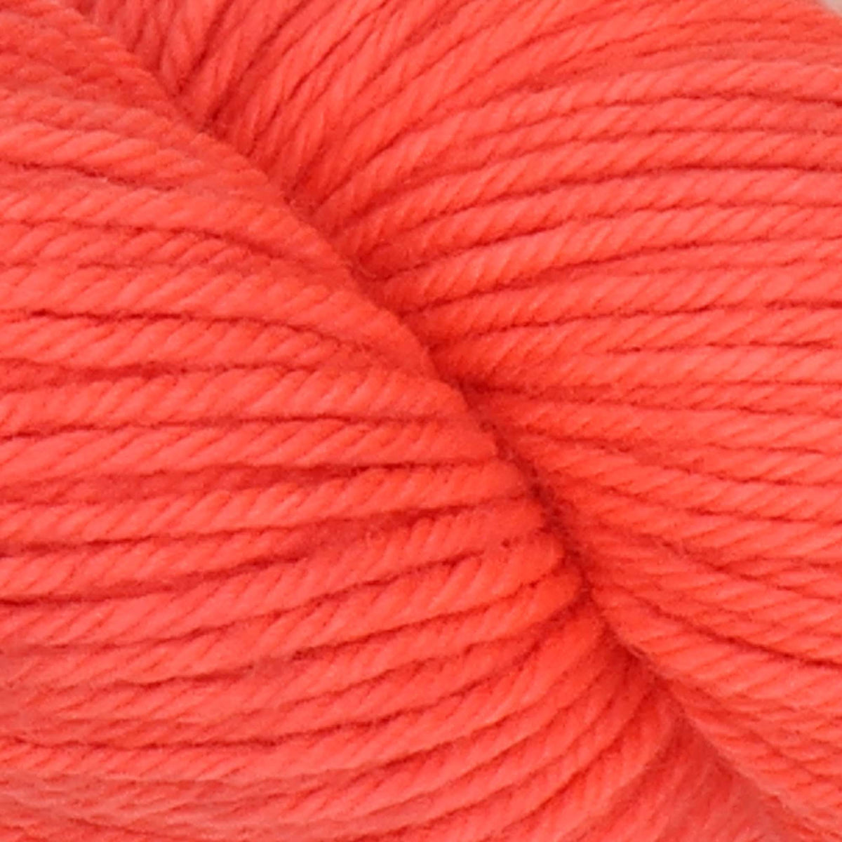Skein of Symfonie Bella semi-solid merino yarn in Lava Glow