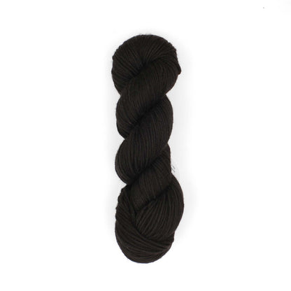 Skein of Symfonie Bella semi-solid merino yarn in Jet Black