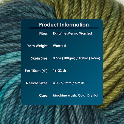 Hand-dyed skein of Symfonie Bella yarn in Spring Blush