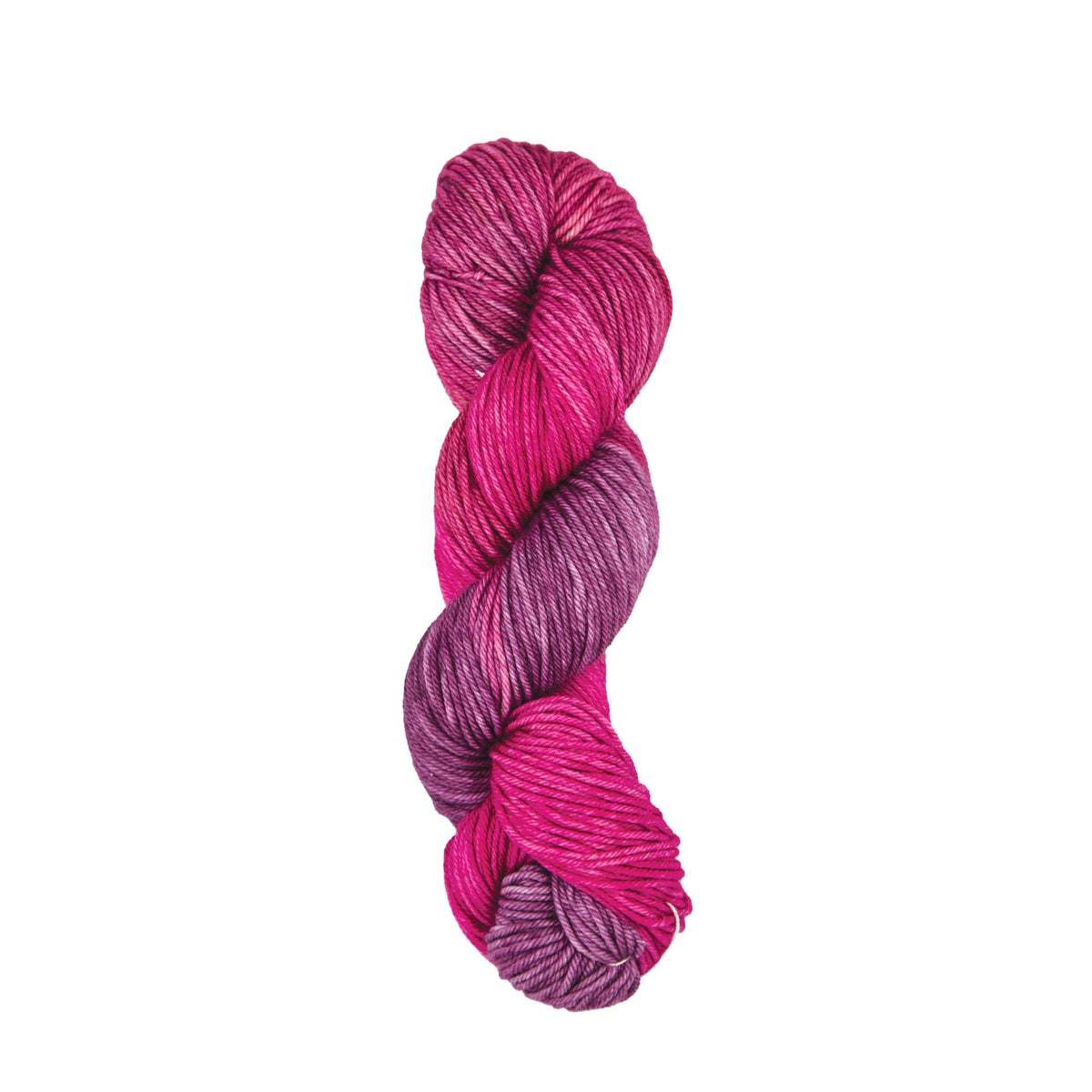 Skein of Symfonie Bella variegated merino yarn in Autumn Rose