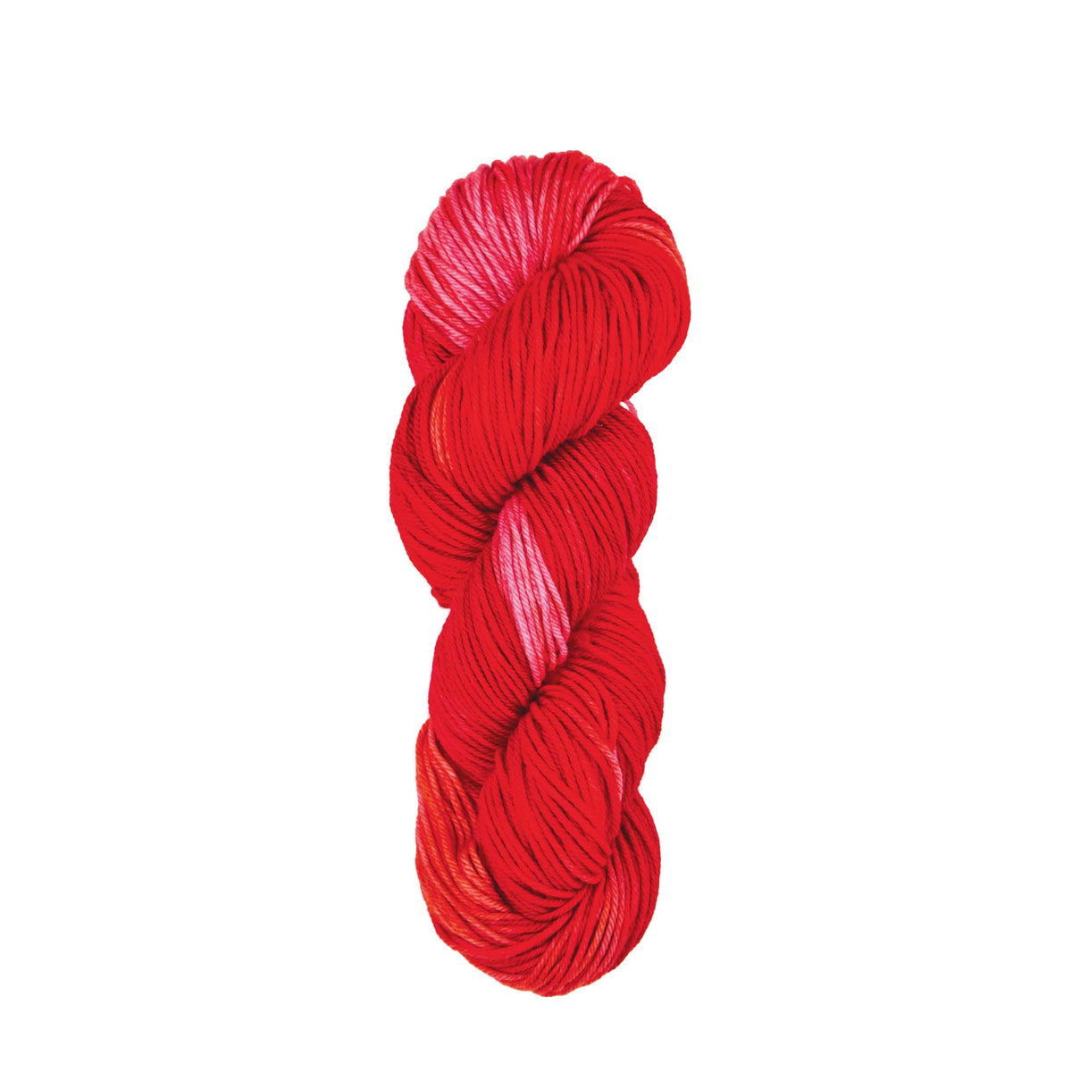 Skein of Symfonie Bella variegated merino yarn in Berry Bowl