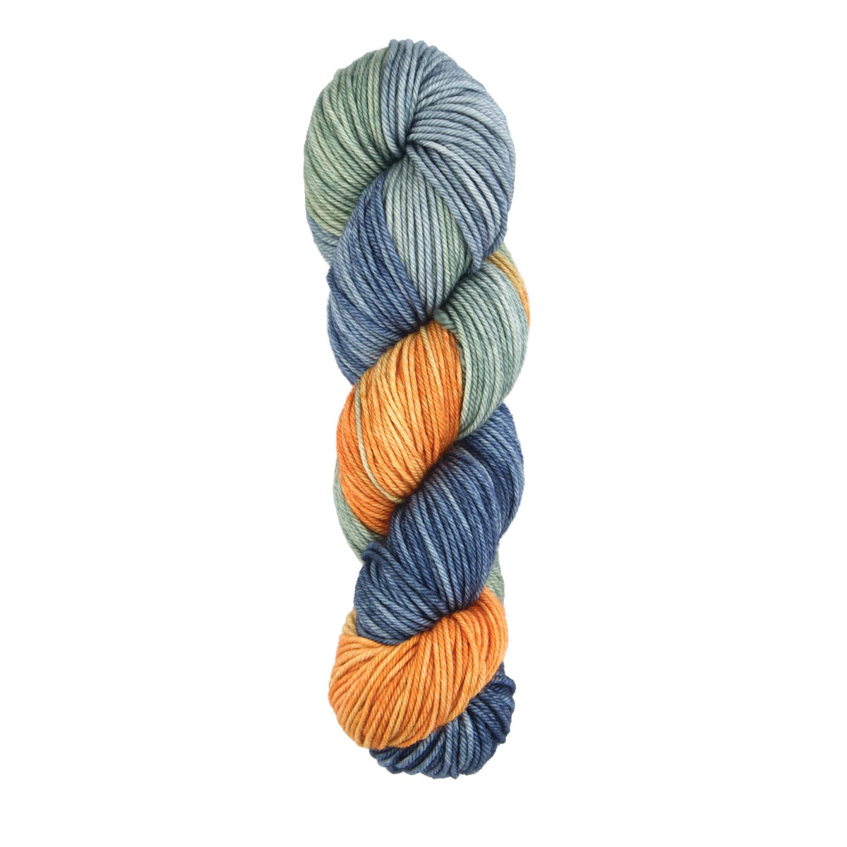 Hand-dyed skein of Symfonie Bella yarn in New York New York