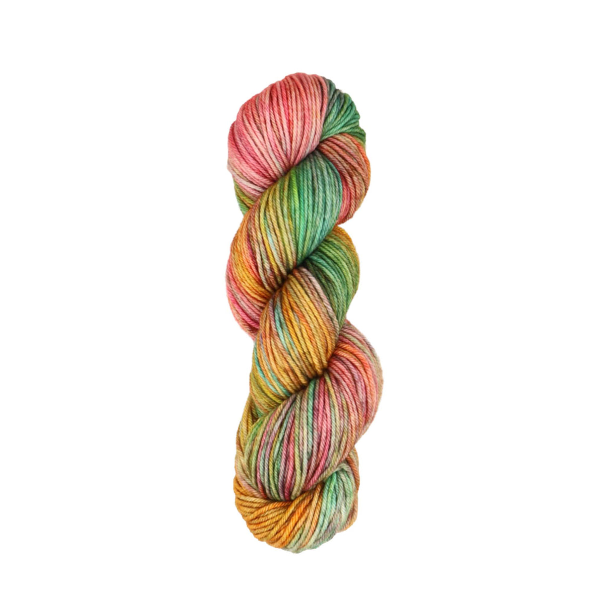 Hand-dyed skein of Symfonie Bella yarn in Mystic Lagoon