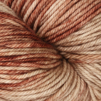 Skein of Symfonie Bella variegated merino yarn in Mocha