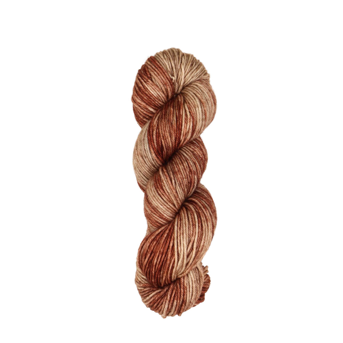 Skein of Symfonie Bella variegated merino yarn in Mocha
