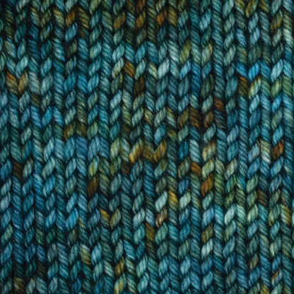 Skein of Symfonie Bella variegated merino yarn in Gulf Coast